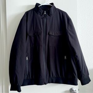 Calvin Klein Men's Black Insulated Windbreaker Jacket